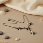 将图像加载到图库查看器中, 925 Silver Floral Necklace | Crystal Stone | For Women | Gift