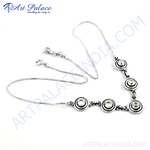 Load image into Gallery viewer, 925 sterling silver necklace with sparkling cubic zirconia stones, perfect for gifting and daily wear.