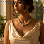 Load image into Gallery viewer, Rose Quartz & Pearl Beaded Necklace | Gold Accent | Women's Jewelry