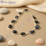 Load image into Gallery viewer, 925 Silver Onyx Stone Necklace for Women | Statement Jewelry