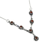 Load image into Gallery viewer, 925 Silver Carnelian Necklace for Women | Gemstone Jewelry