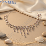 Load image into Gallery viewer, Silver Beaded Necklace | Brown Gemstone Jewelry for Women