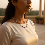 Load image into Gallery viewer, 925 Silver Gemstone Necklace for Women | Colorful Daily Wear