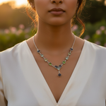 Load image into Gallery viewer, 925 Silver Gemstone Necklace for Women | Daily Wear Jewelry