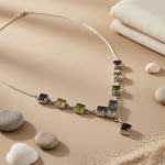 Load image into Gallery viewer, 925 Silver Gemstone Necklace for Women | Daily Wear Jewelry