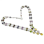 Load image into Gallery viewer, 925 Silver Multi-Gemstone Beaded Necklace | Women's Jewelry