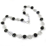 Load image into Gallery viewer, 925 Silver Black Onyx Rose Necklace | Women's Fashion Jewelry