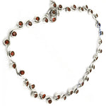 将图像加载到图库查看器中, 925 Silver Garnet Gemstone Necklace | Women's Jewelry Gift