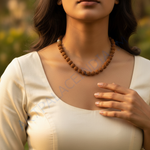 Load image into Gallery viewer, Rudraksha Mala Necklace | Spiritual Bead Jewelry for Men & Women