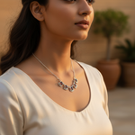 Load image into Gallery viewer, 925 Sterling Silver Garnet Necklace | Gemstone Jewelry for Women