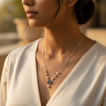 Load image into Gallery viewer, 925 Silver Gemstone Necklace for Women | Statement Jewelry