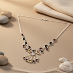Load image into Gallery viewer, 925 Silver Multi-Gemstone Necklace for Women | Statement Jewelry