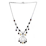 Load image into Gallery viewer, 925 Silver Multi-Gemstone Necklace for Women | Statement Jewelry