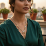 Load image into Gallery viewer, Silver Citrine Teardrop Dangle Necklace for Women | Gift Jewelry