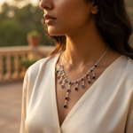 Load image into Gallery viewer, 925 Silver Garnet Gemstone Necklace for Women | Gift Jewelry