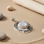 Load image into Gallery viewer, 925 Sterling Silver Moonstone Pendant for Women | Gift Jewelry
