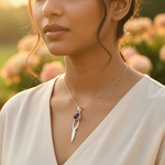 Load image into Gallery viewer, 925 Silver Amethyst Pendant for Women | Goddess Jewelry Gift