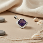 Load image into Gallery viewer, 925 Silver Amethyst Pendant for Women | Gemstone Jewelry