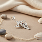 Load image into Gallery viewer, 925 Silver Celtic Knot Garnet Pendant | Women's Gift Jewelry