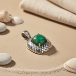Load image into Gallery viewer, 925 Silver Green Gemstone Pendant Necklace | Women's Jewelry Gift