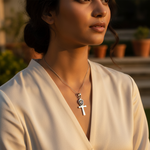 Load image into Gallery viewer, 925 Silver Ankh Pendant Necklace for Women | Moonstone Jewelry