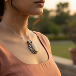 将图像加载到图库查看器中, 925 Silver Jasper Stone Pendant for Women | Gemstone Jewelry