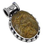Load image into Gallery viewer, 925 Silver Jasper Stone Pendant for Women | Gemstone Jewelry