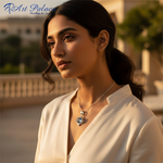 Load image into Gallery viewer, 925 Silver Blue Topaz Pendant for Women | Gemstone Jewelry