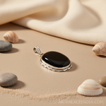 Load image into Gallery viewer, 925 Silver Black Onyx Pendant for Women | Gemstone Jewelry