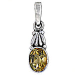 Load image into Gallery viewer, 925 Silver Citrine Pendant for Women | Gemstone Jewelry Gift