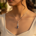 Load image into Gallery viewer, 925 Silver Amethyst Teardrop Pendant for Women | Gift Jewelry