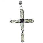 Load image into Gallery viewer, Silver Pearl Cross Pendant Necklace for Women | Gift Jewelry