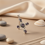 Load image into Gallery viewer, 925 Silver Amethyst Cross Pendant for Women | Gemstone Jewelry