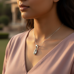 将图像加载到图库查看器中, 925 Silver Marquise Cut Pendant | Gemstone Jewelry for Women