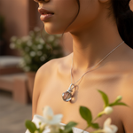 将图像加载到图库查看器中, Crystal Witch Broom Pendant | Sterling Silver | Gift