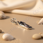 Load image into Gallery viewer, 925 Silver Black Pearl & Garnet Pendant | Women's Necklace