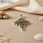 Load image into Gallery viewer, 925 Silver Citrine Gemstone Pendant | Statement Jewelry for Women