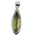 Load image into Gallery viewer, 925 Silver Peridot Pendant for Women | Gemstone Jewelry