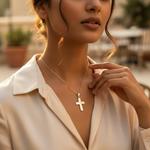 Load image into Gallery viewer, 925 Silver Cross Pendant for Women | Religious Jewelry Gift