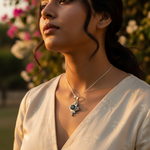 Load image into Gallery viewer, 925 Silver Black Onyx Pendant for Women | Gemstone Jewelry