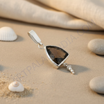 Load image into Gallery viewer, 925 Silver Smoky Quartz Pendant for Women | Daily Wear Jewelry