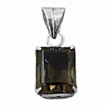 Load image into Gallery viewer, 925 Silver Smoky Quartz Pendant for Women | Gemstone Jewelry