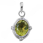 Load image into Gallery viewer, 925 Silver Peridot Pendant for Women | Gemstone Jewelry
