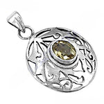 Load image into Gallery viewer, 925 Silver Citrine Gemstone Pendant for Women | Gift Jewelry