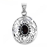 Load image into Gallery viewer, 925 Silver Garnet Pendant for Women | Gemstone Jewelry
