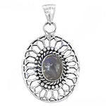 Load image into Gallery viewer, 925 Silver Moonstone Oval Pendant | Women's Jewelry Gift