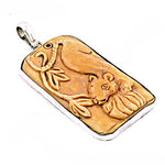 Load image into Gallery viewer, Silver Lion Cub Pendant | Carved Jewelry | Unique Gift