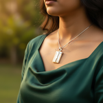 Load image into Gallery viewer, Silver Rectangular Mother of Pearl Pendant | Women's Jewelry Gift