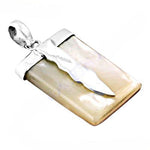 Load image into Gallery viewer, Silver Rectangular Mother of Pearl Pendant | Women's Jewelry Gift