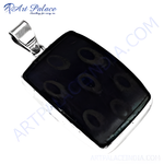 Load image into Gallery viewer, 925 sterling silver pendant featuring a dark blue stone with unique patterns; women's necklace